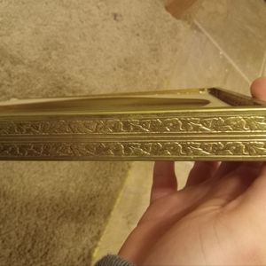 Vintage Ornate Metal Picture Frame/ Photo Frame Shadow Box Style Frame Crafting